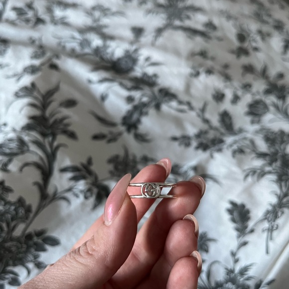 Gucci Interlocking G Silver Ring size 6 - Picture 4 of 4